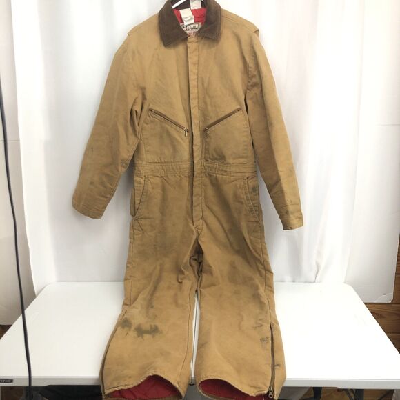 Walls Blizzard Pruf Vintage Insulated Coveralls Mens Large Reg 42-44Distressed